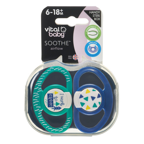 Vital baby SOOTHE Airflow Soothers 6-18m