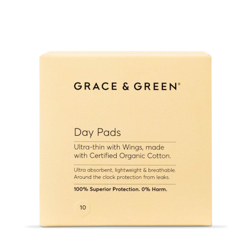 Grace and Green Pads Day Organic with wings 10s