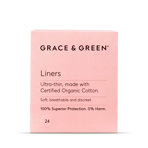 Grace and Green Liners Organic Ultra Thin 24s