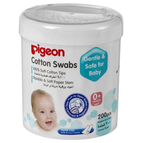 Pigeon Cotton Swabs Thin Steam (200pcs/pack)