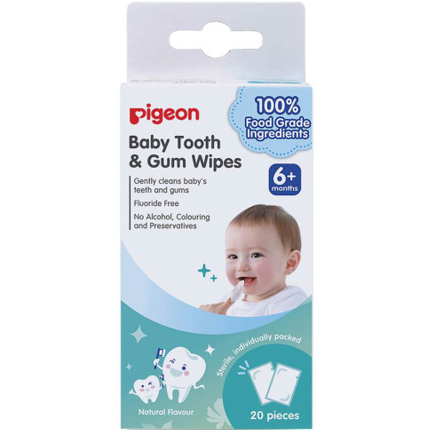  Baby Tooth & Gum Wipes (Natural Flavor)